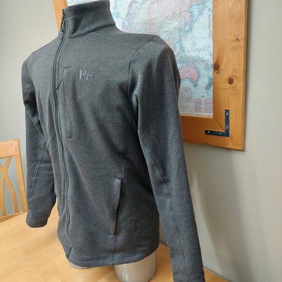 Helly Hansen Full Zip Men's Fleece Jacket Dark Grey Size Medium - Picture 5 of 13